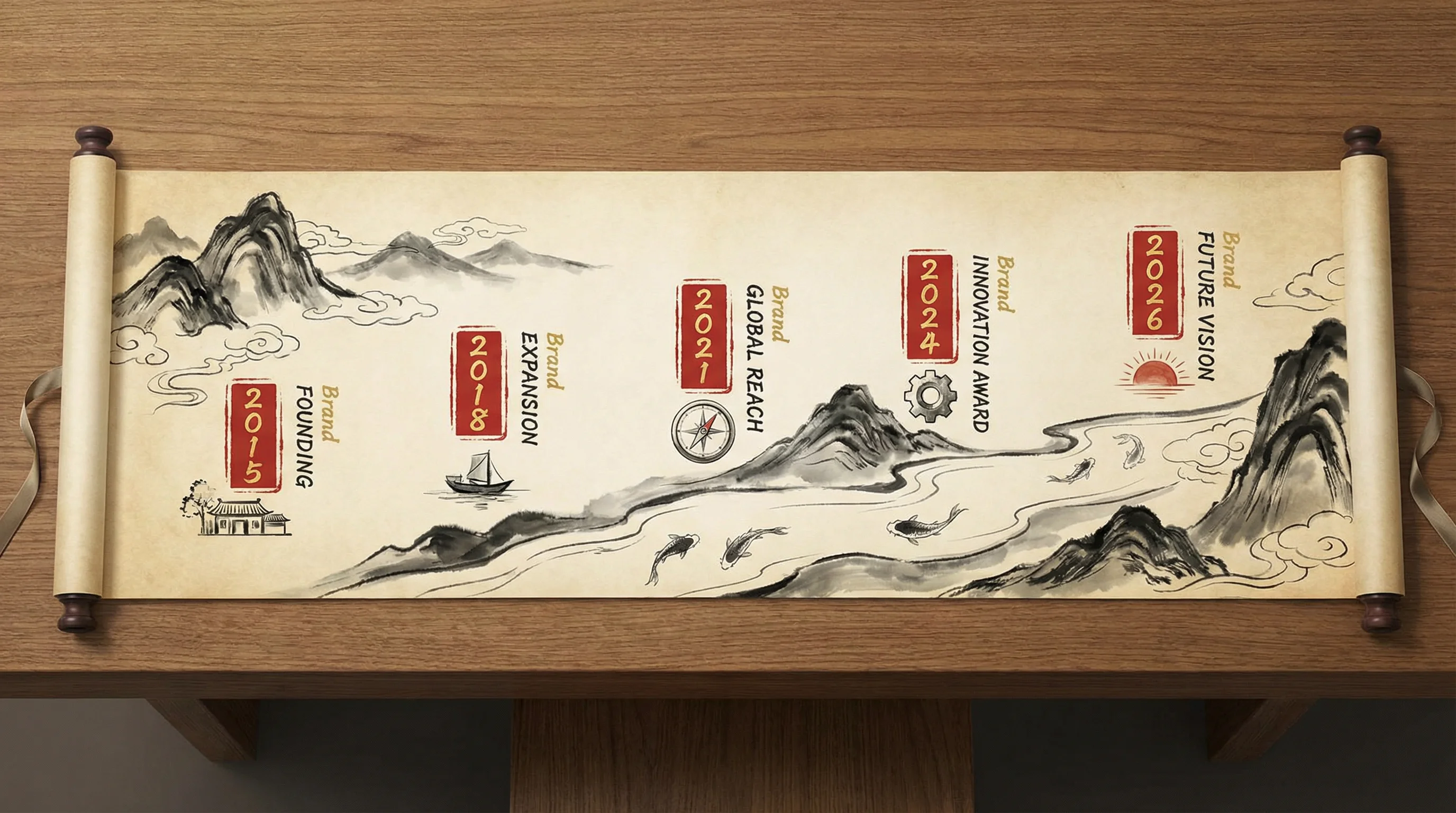 pg试玩品牌发展历程时间轴卷轴