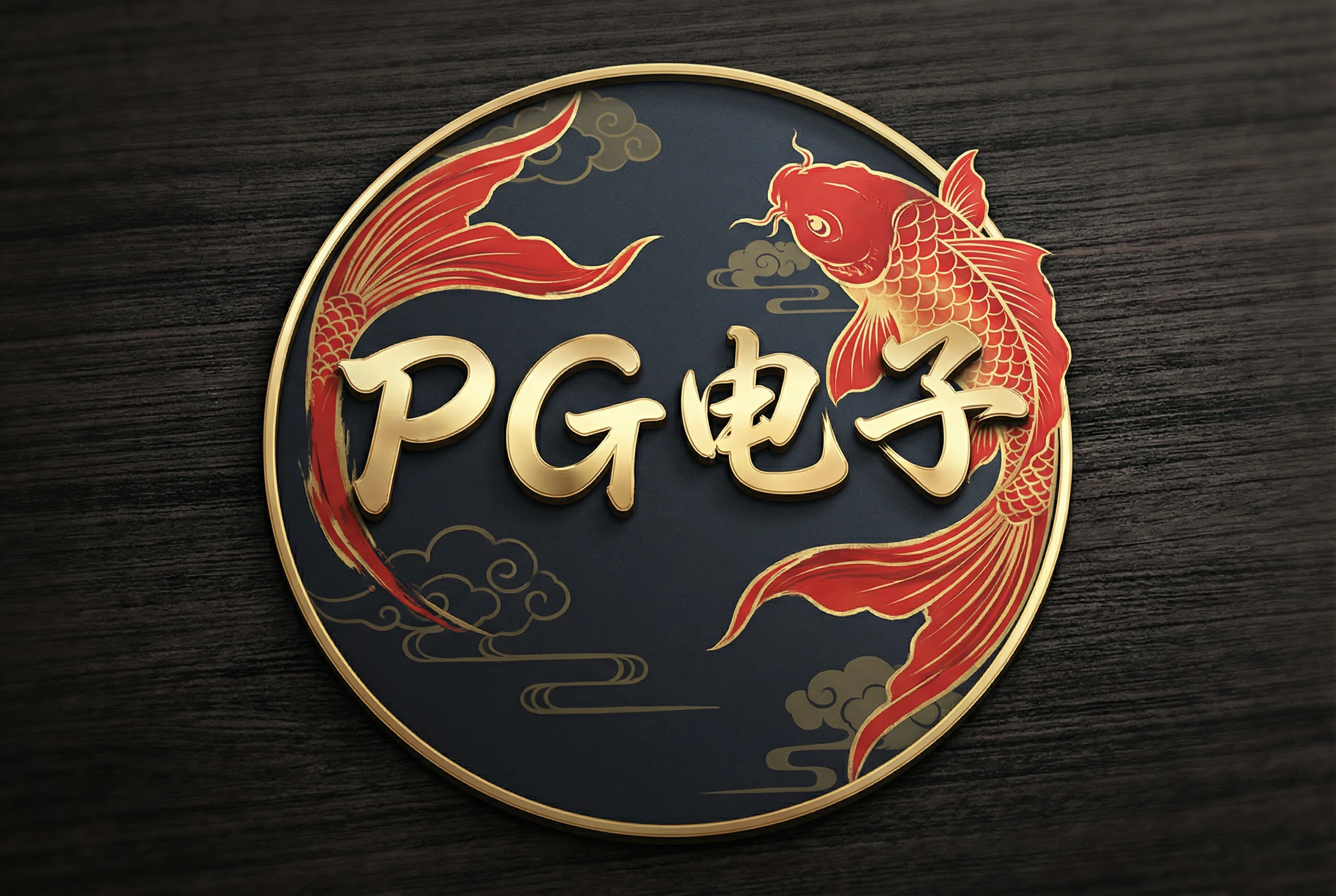 pg试玩官方Logo锦鲤祥瑞标志